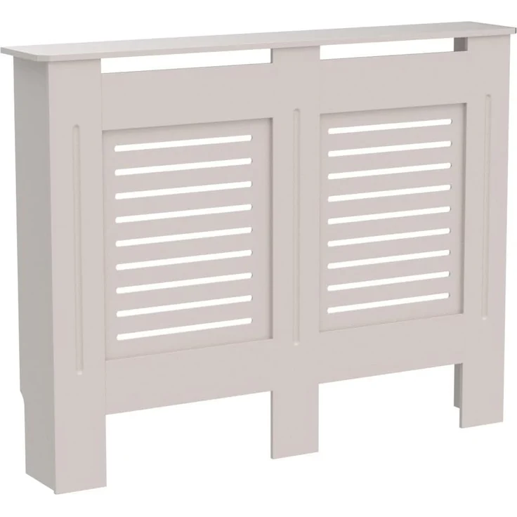 Vida Designs Milton Heizkörperabdeckung, traditionelle mitteldichte Faserplatte, grau lackierter Schrank, mittelgroß – Bild 4