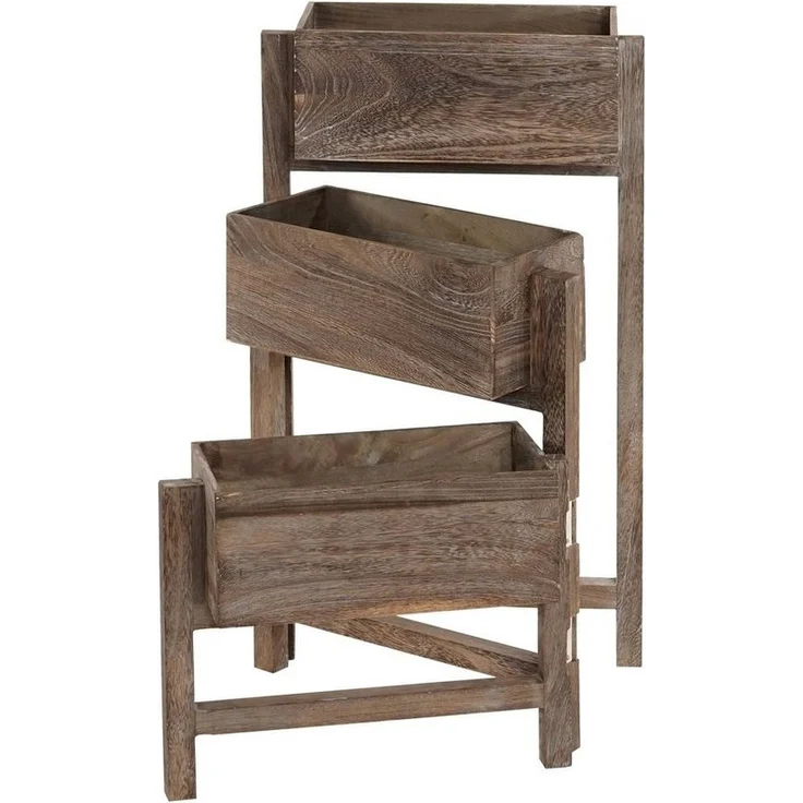 MCW Standregal T275, 3 Körbe für Pflanzen, Bodenschoner, Individuell aufklappbar – Bild 2