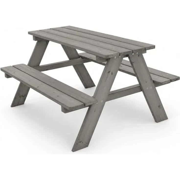 HAGO Garten-Kindersitzgruppe, Sitzset aus Tannenholz für Garten und Spielplatz, 1-tlg, mit hoher Tragkraft bis 50 kg – Bild 2
