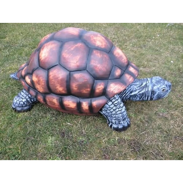 XXL Premium Schildkröte lebensgross ca. 112cm Riesenschildkröte Garten Deko Figur – Bild 4