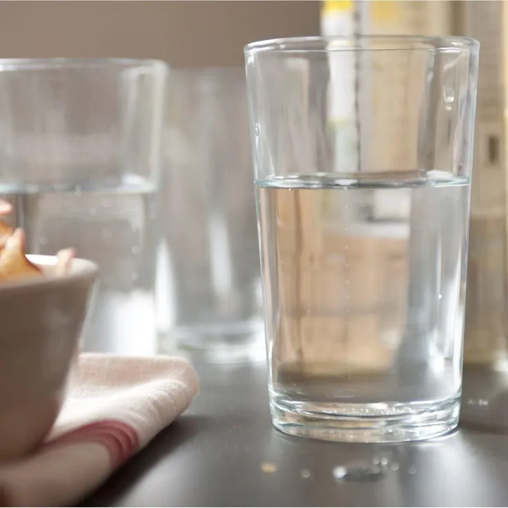Duralex Unie 560ml - 20oz- Pint Glass Tumbler Goblet, Set of 2