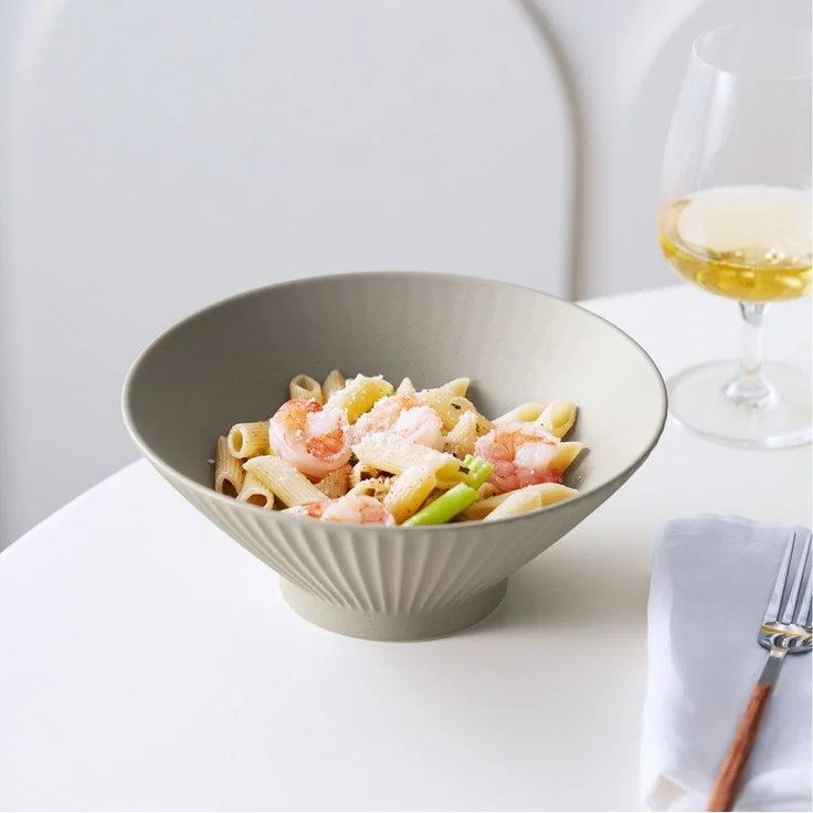 JIWOO Schüssel 4er Ø20cm, Japanische Ramenschüssel Suppenschüssel bowl Pastaschüssel, Keramik, (Schüsselset, 4-tlg), Bowl Hochwertige Schüsseln Braun Schüssel Mikrowellenofen Spülmaschine – Bild 2