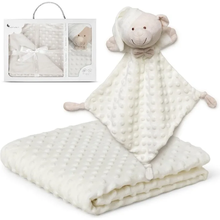 Interbaby PD001-05 Babydecke mit beigem doudou Bear, beige, 0. 72 kg