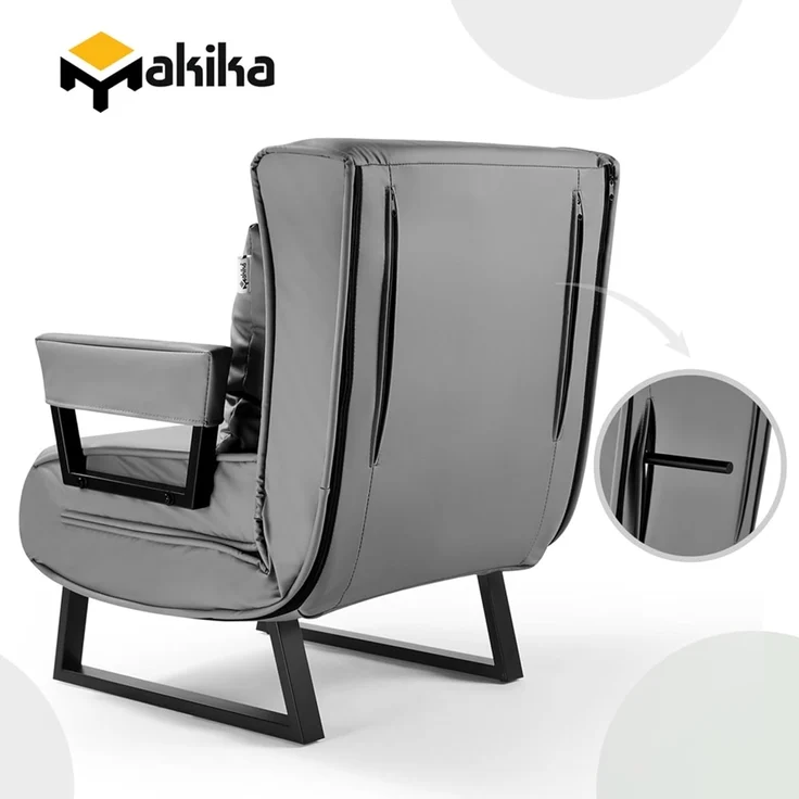 Makika Schlafsessel Schlafsofa Rio klappbar - in Grau – Bild 8