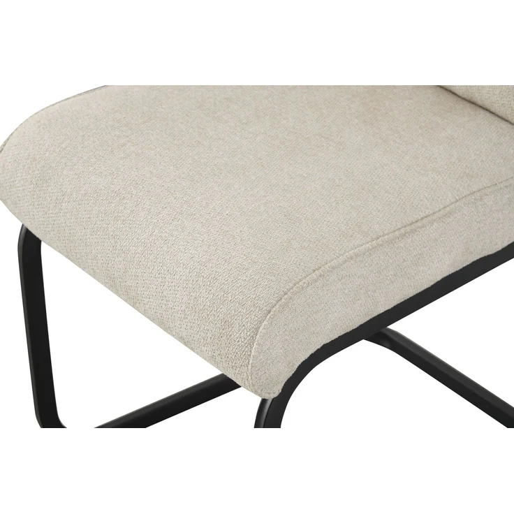 Schwinger-Stuhl 2er Set Rom Stühle in Creme - gemütliches Design - B/H/T: 47x94x61 cm – Bild 9