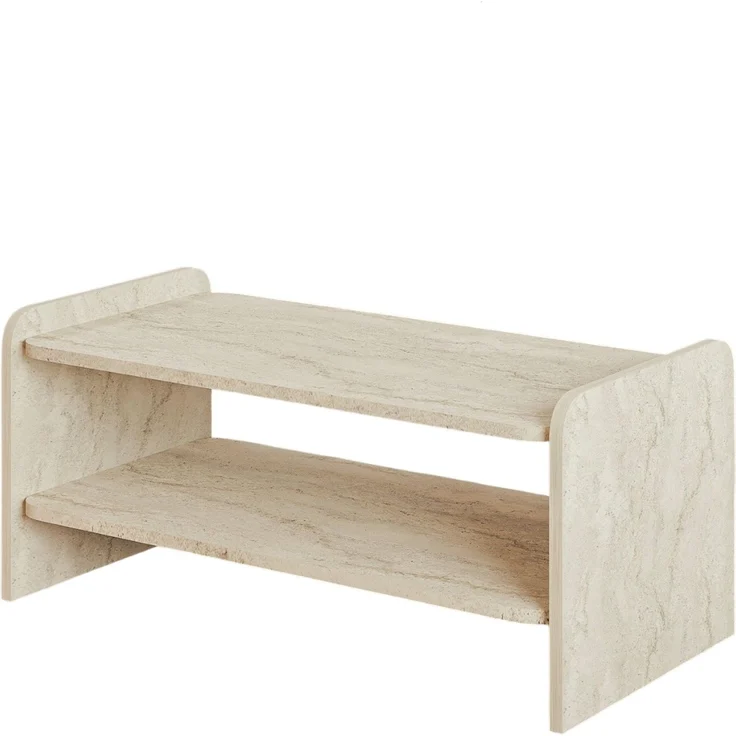 Skye Decor 'Amon - Travertine' Couchtisch, Travertin, 89,8 x 39,8 x 44,8 cm – Bild 5