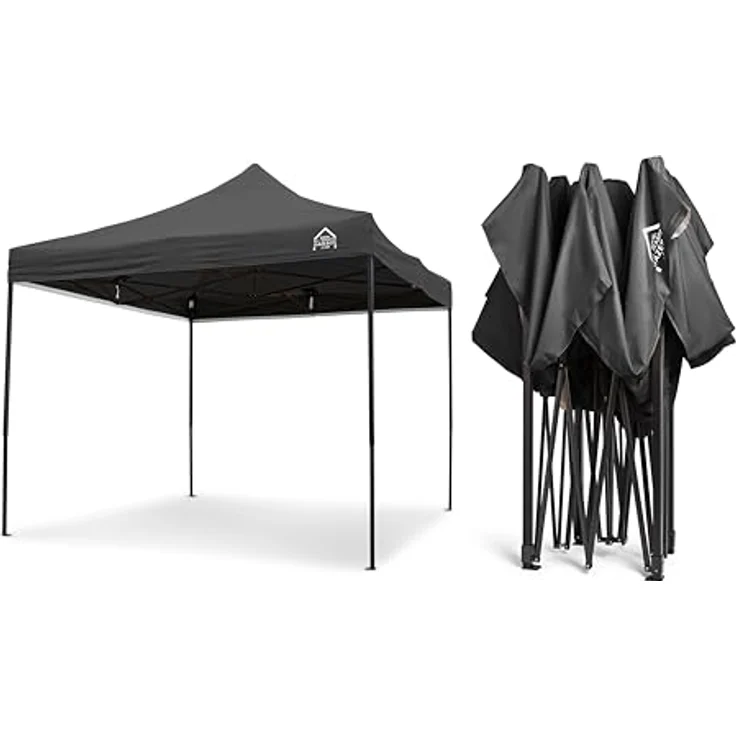 All Seasons Gazebos 3x3 m vollständig wasserdichtes Faltpavillon - Schwarz – Bild 11