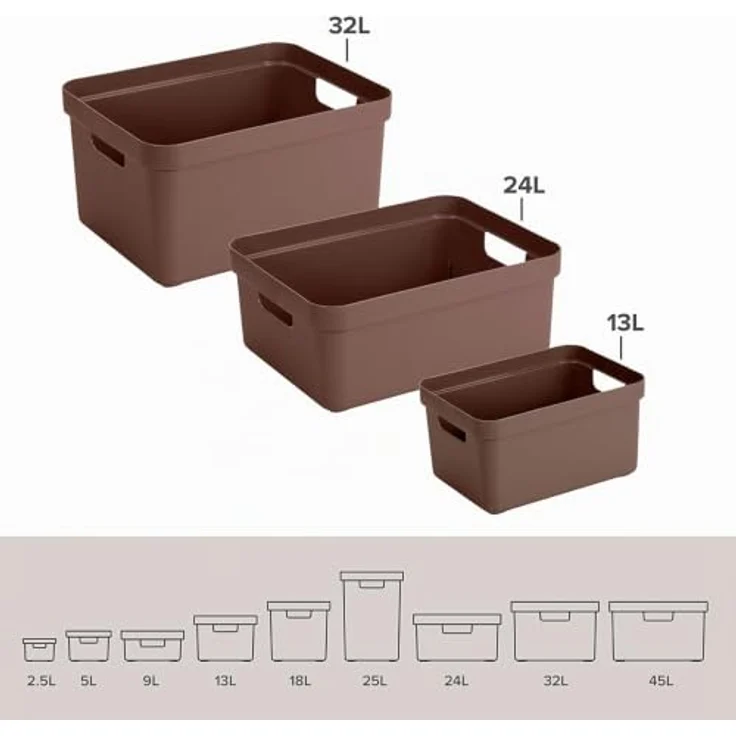 Sigma home Aufbewahrungsbox 32L schoko – Bild 4