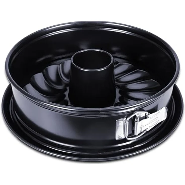 Städter We love baking Serie Springform EMAILLE ø 26 cm / H 7 cm Schwarz mit Flach-, Rohrboden – Bild 2