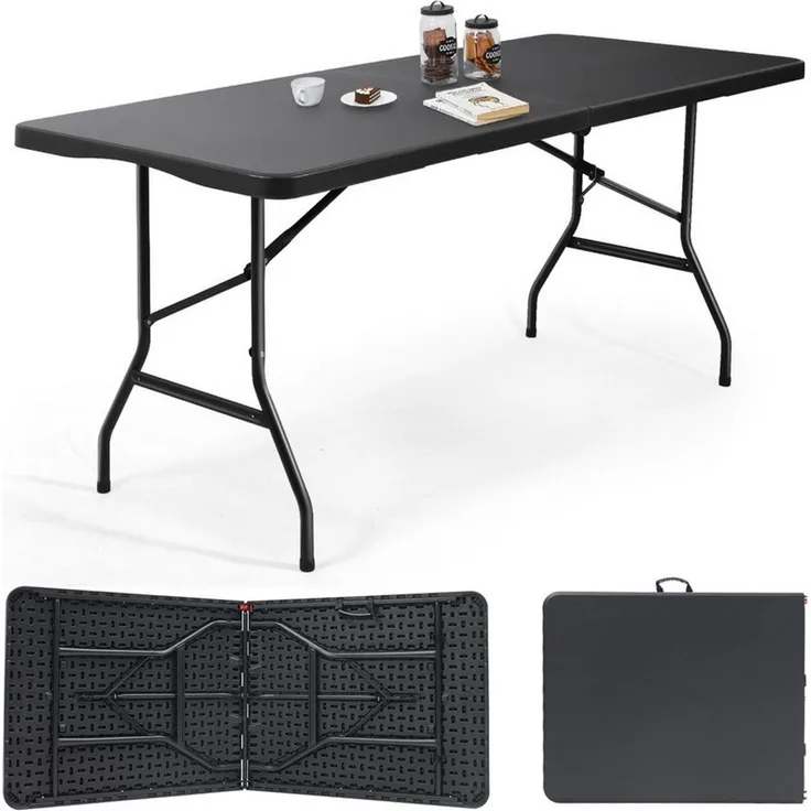 Sekey Klapptisch Buffettisch Tisch Klappbar Gartentisch Campingtisch mit Tragegriff