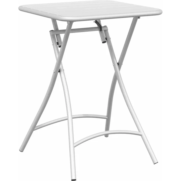 vidaXL Bistrotisch Weiß 55 x 55 x 72,5 cm Pulverbeschichteter Stahl 42002944 – Bild 2
