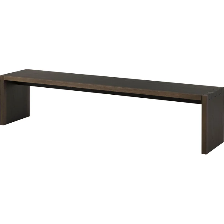 Bank Eiche 193x40x45 dunkelbraun lackiert BEAMS #85 – Bild 1