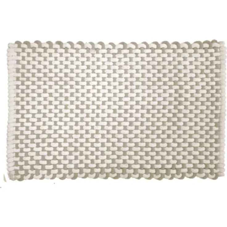 Douceur d'Intérieur, Rafael Badteppich (50x80 cm), Sandfarben, Baumwolle/Polyester Chenille – Bild 1