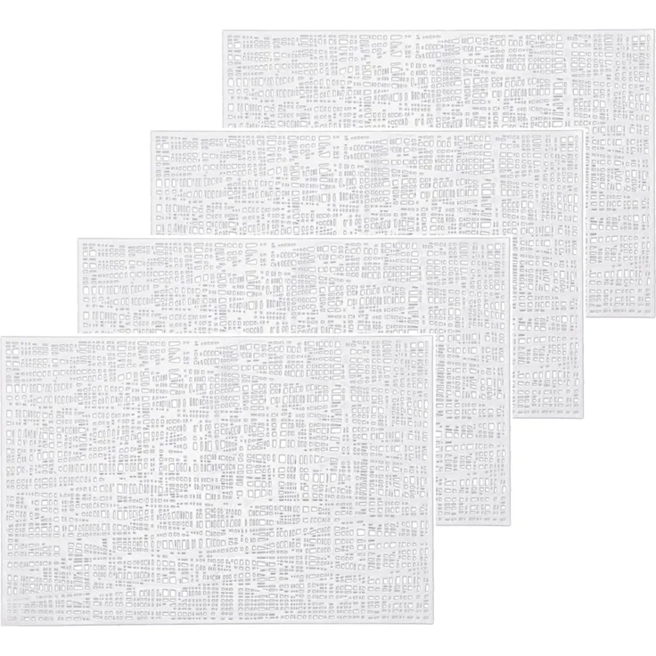 Neuetischkultur Scribble Platzmatte, 4 Stück
