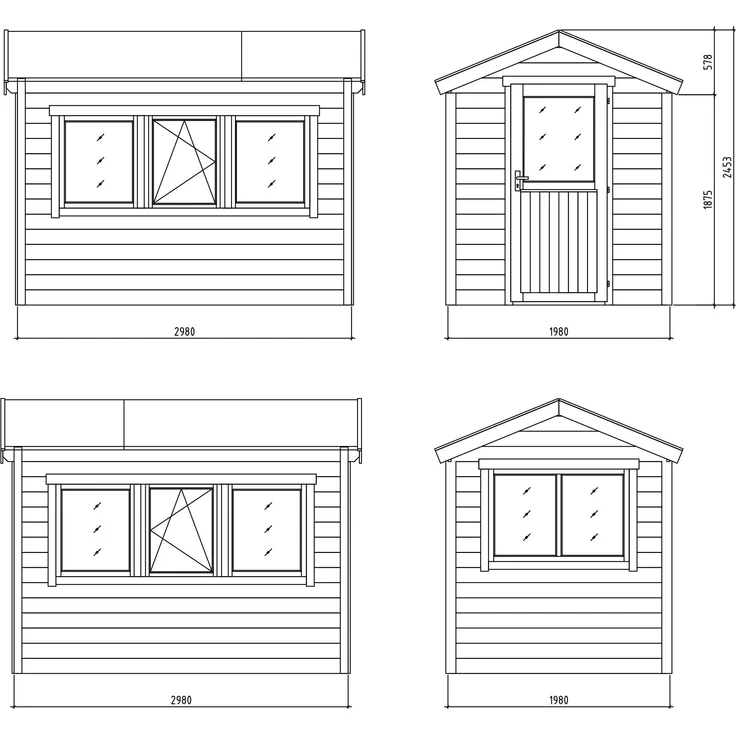Fjordholz Gewächshaus aus Holz Modell 28 A – Bild 4