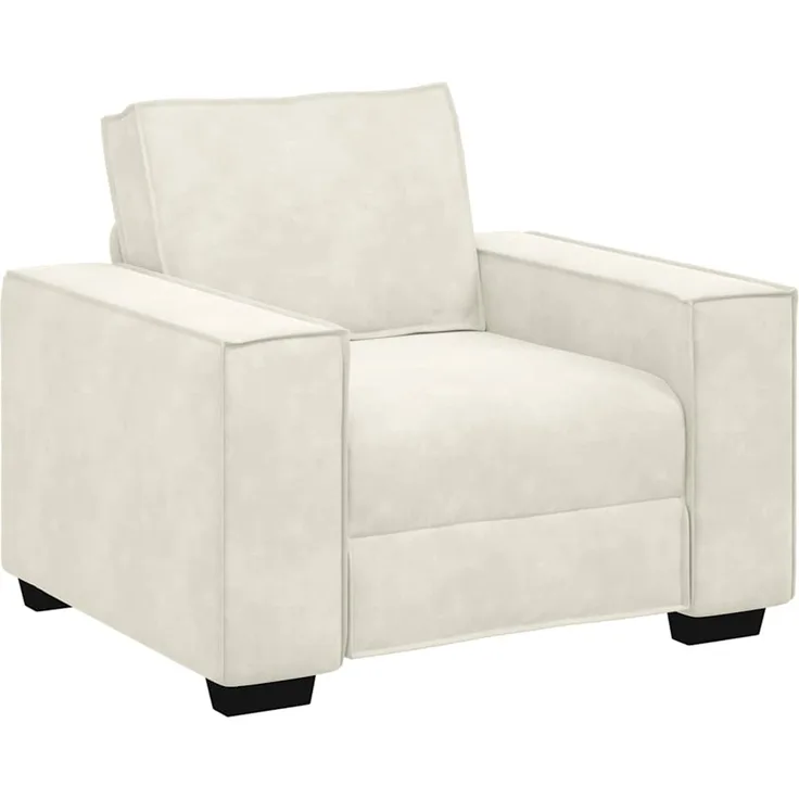 vidaXL Sessel Creme 100x78x84 cm Samt 4105008
