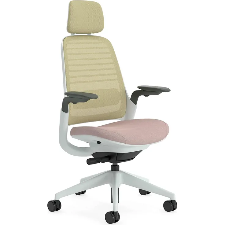 Steelcase Series 1 with headrest Bürostuhl, Plastic, Linse, 66 x 64 x 112