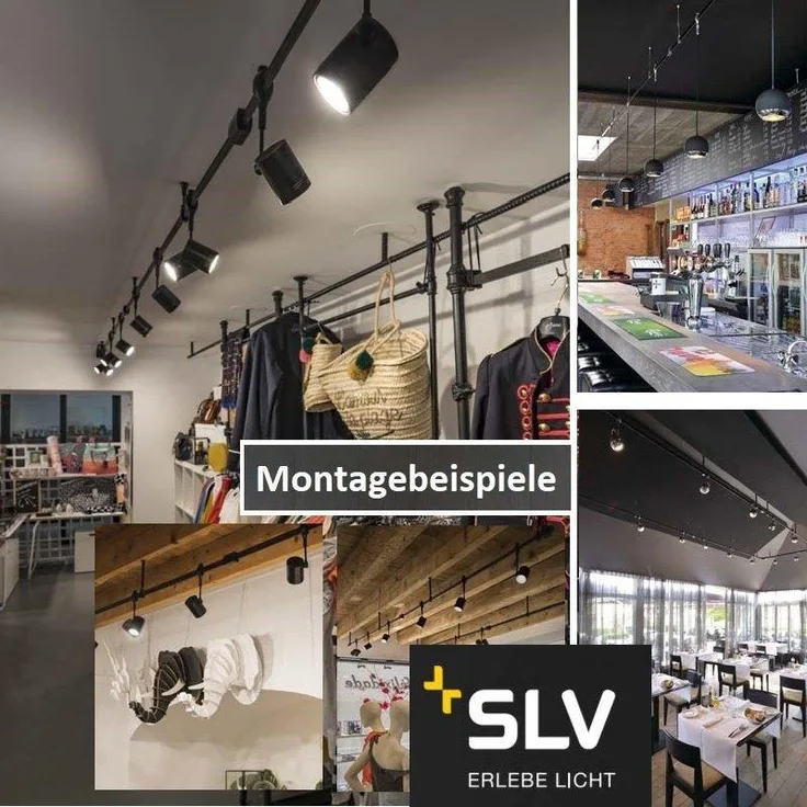 SLV 184060 Deckenabhängung flexibel für EASYTEC II 18-26cm schwarz