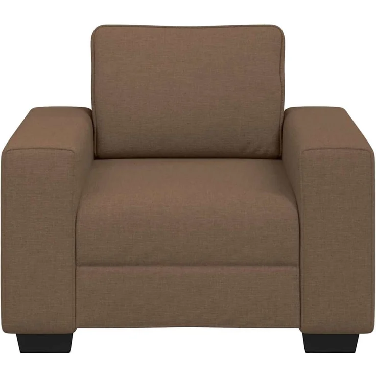 vidaXL Sessel Braun 100x77x82 cm Stoff 4105150 – Bild 3
