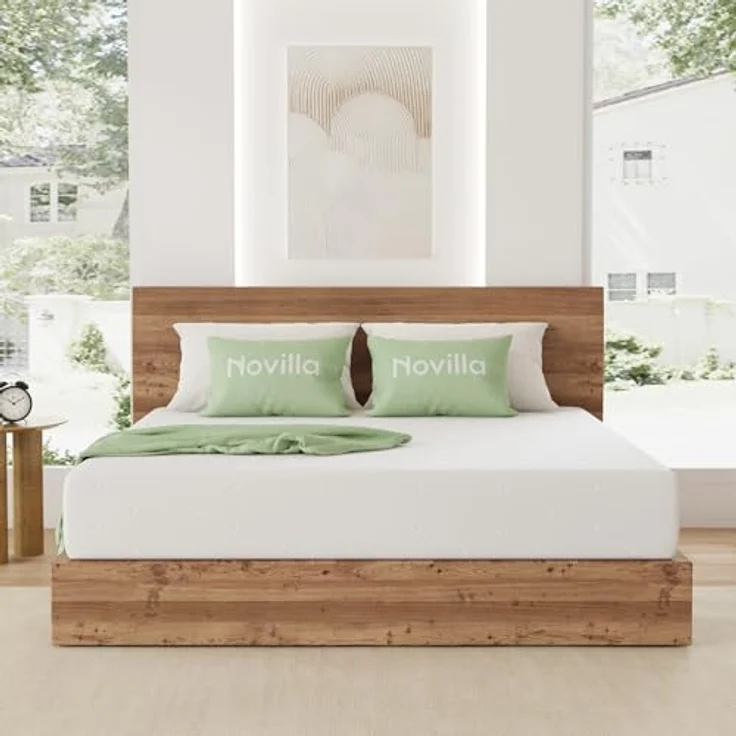 Novilla Matratze 90x190 H3 7-Zonen Gelschaum Matratzen mit Atmungsaktive Bambus-Schaum 60°Waschbare Bezug Öko-Tex CertiPUR US Rollenmatratze 18cm Mittel – Bild 2