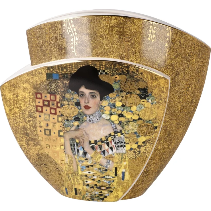 Goebel Tischvase Gustav Klimt - Der Kuss / Adele Bloch Bauer (1 St), Vase aus Porzellan, Höhe ca. 20 cm – Bild 4