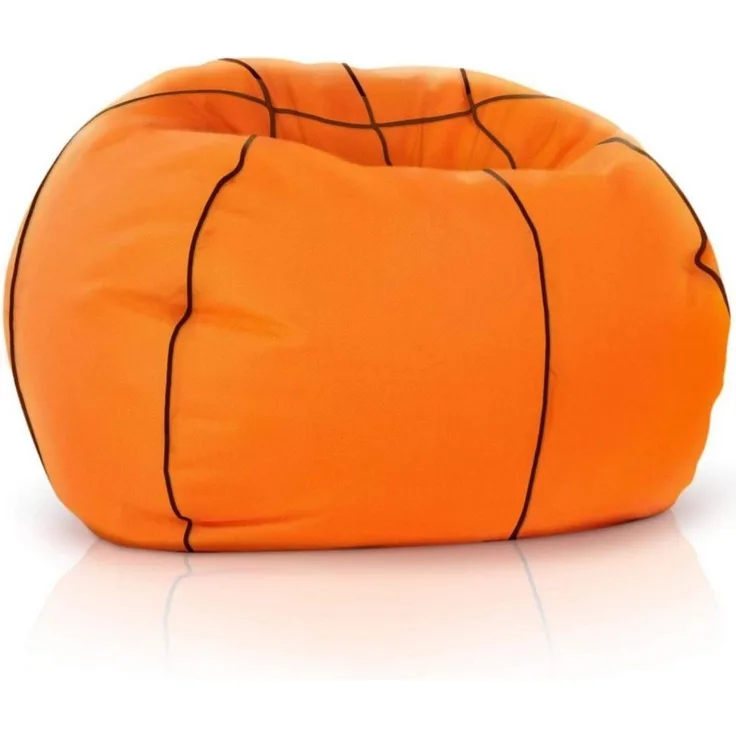 Green Bean Sitzsack Sport, Basketball Fußball Sitzsack fertig befüllt mit EPS Perlen - Orange