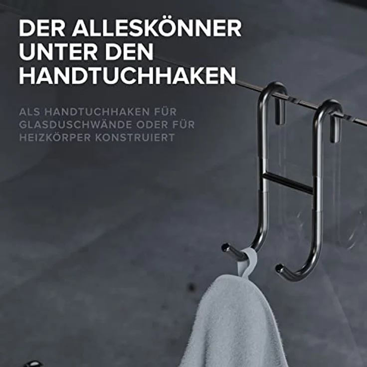 ovimar Handtuchhaken Hov, (Packung, 2-St, 2), aus Edelstahl in Silber zur Zum Aufhängen – Bild 4
