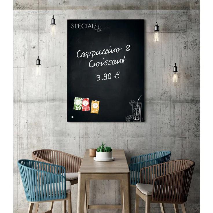 Sigel GL276 Glas Magnettafel Artverum 90x120 schwarz weiß Magnetboard Glasboard – Bild 7