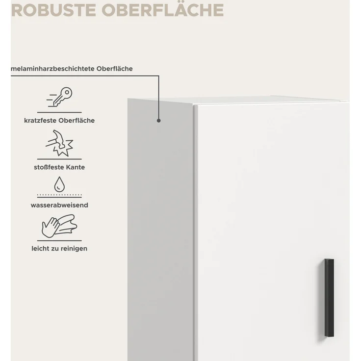 The One Wohnkombination in weiß Nachbildung – Bild 7