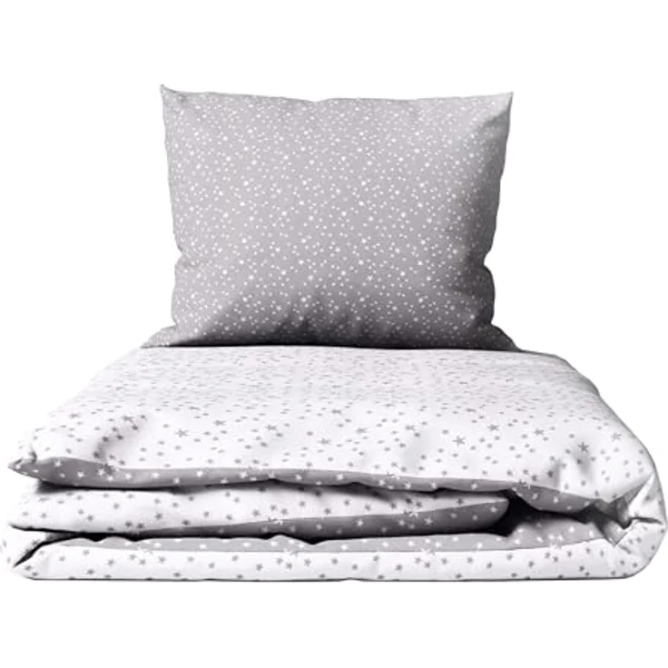 2 Stück Baby Kinder Quilt Bettdecke & Kissen Set 80x70 cm passend für Kinderbett oder Kinderwagen Muster 2 – Bild 2