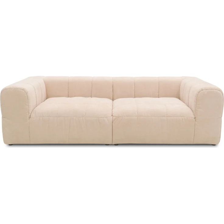 DOMO. collection Sofa 800 019, 3-Sitzer Couch mit Taschenfederkern und gepolsterter Rückenlehne, 3er Bigsofa, Polstergarnitur 113 x 250 x 72 cm (BxTxH), rosé – Bild 6