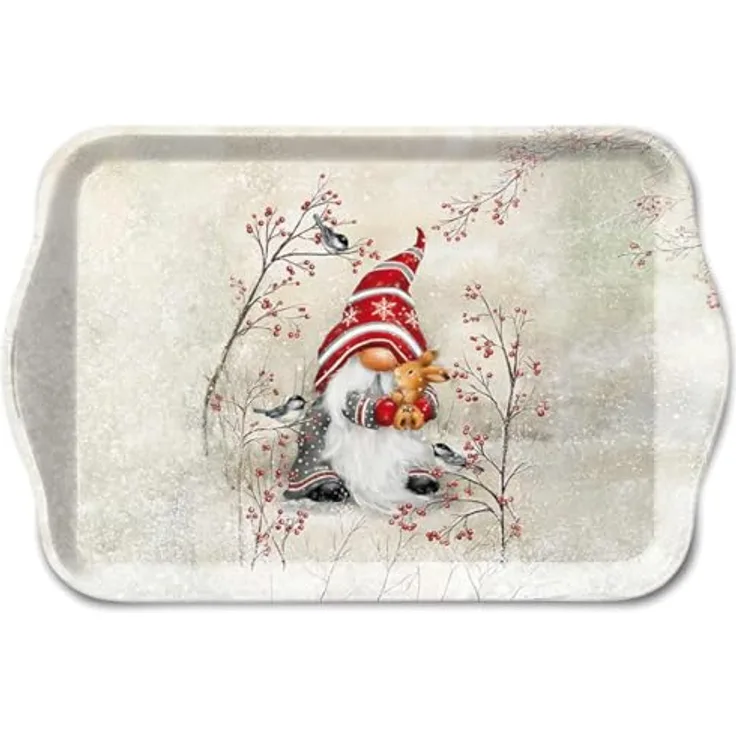 Ambiente Luxury Paper Products Tablett Dekotablett, Serviertablet, Essen, Planzen, Blumen, Tiere, Vogel, Melamin, Themen Tiere, Schnee – Eis Jahreszeit Winter, (1-tlg), Meer, Strand Sommer, Frühling, Herbst, Winter Kollektion