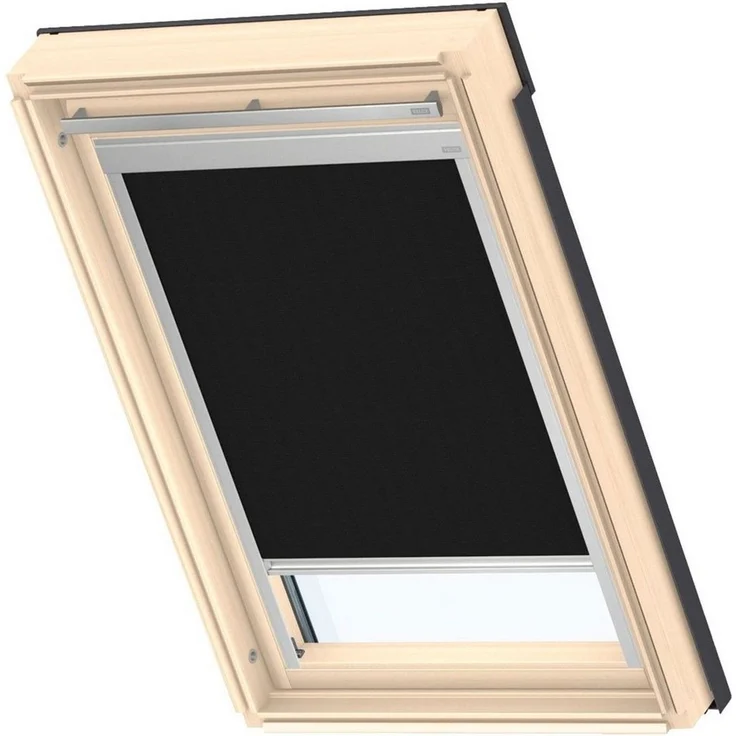 Verdunklungsrollo DBL F06 4249, VELUX, verdunkelnd, ohne Bohren, in Führungsschienen, VELUX »Pick & Click!«, alufarbene Führungsschienen & Griffleiste – Bild 1