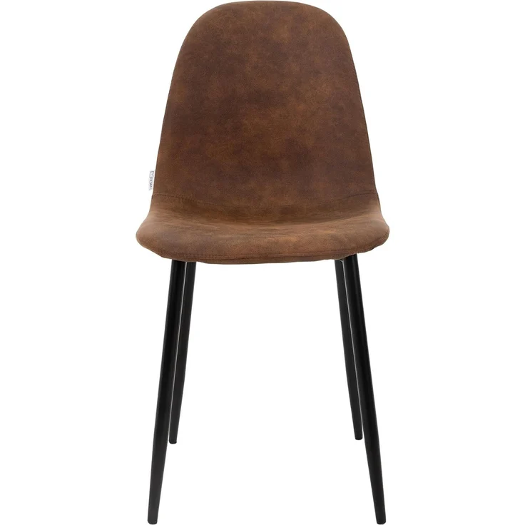 ML-DESIGN Stuhl Esszimmerstuhl mit Rückenlehne, Polsterstuhl mit Metallbeinen (Komplett-Set, 4 St), Wohnzimmerstuhl ergonomisch Braun mit Kunstlederbezug Küchenstuhl – Bild 2