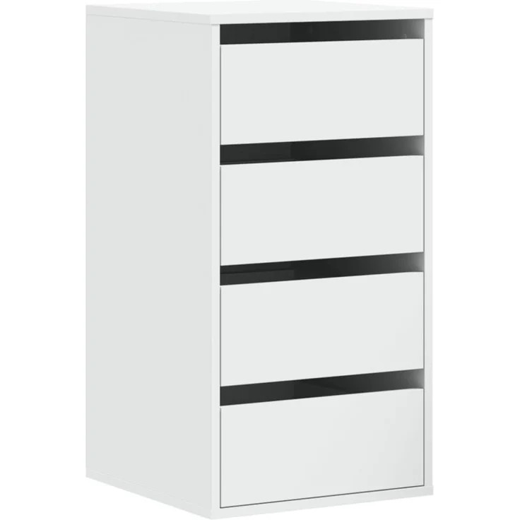 vidaXL Kommode Weiß 40x41x76 cm Holzwerkstoff 852861 – Bild 2