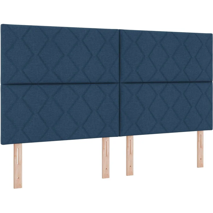 vidaXL LED-Speicherbett mit Matratze Blau 180 x 200 cm Stoff 3460247 – Bild 5