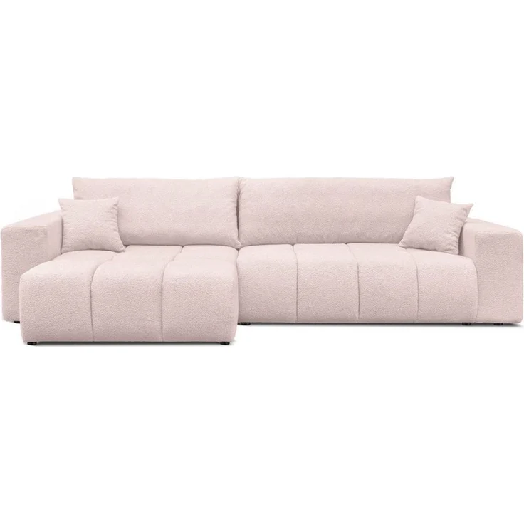 yourhouse24 Ecksofa OLI XL mit tiefer Steppung (278 cm) – Trend-Bouclé, Schlaffunktion, Seite universal – Bild 2