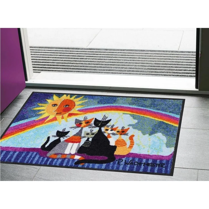 Salonloewe Fußmatte Fußmatte 50x75 Rosina Wachtmeister Sunny family, Eingangsmatte normal, Höhe: 500 mm – Bild 1