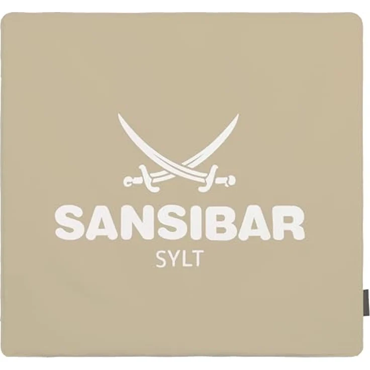 Sansibar Sylt Kissenhülle Kissenbezug Sansibar Sylt Kissenhülle, Sansibar Logo Druck, 45x45 cm, mit Logo-Schriftzug, mit verdecktem Reißverschluss – Bild 1
