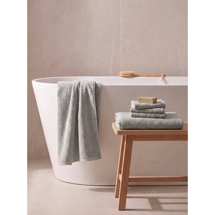 OTTO home Gästehandtücher Riva, 30x50, Premium Handtücher, 500 gr/m², Webfrottier (3-St), Hoch-Tief-Struktur, Streifen, weich, 5 Jahre Garantie – Bild 2