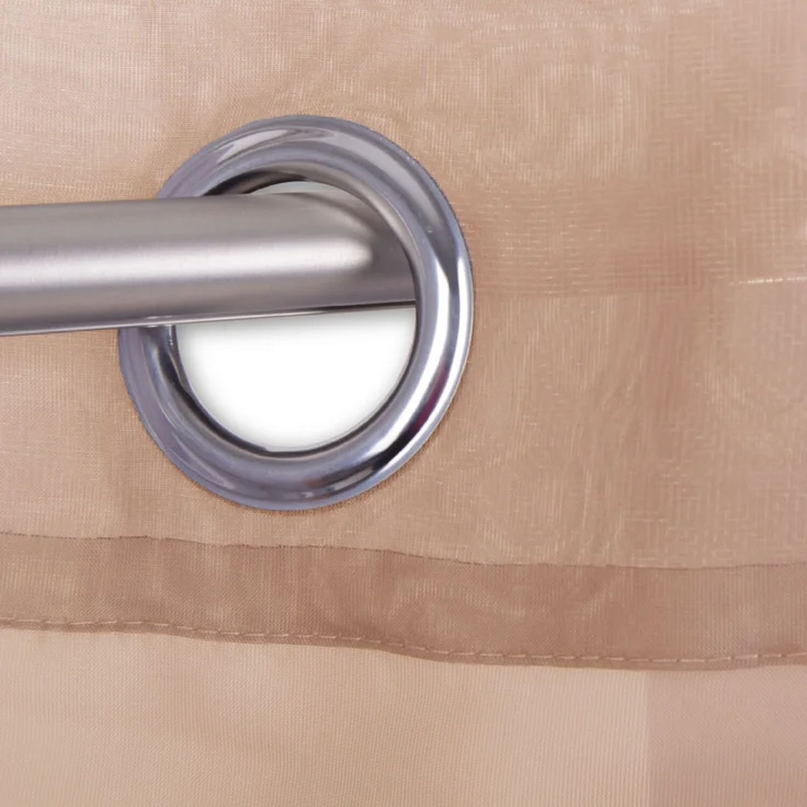 Bestlivings Transparente Beige Gardine mit Ösen 2er Pack (B140 x L175), viele Varianten erhältlich – Bild 2