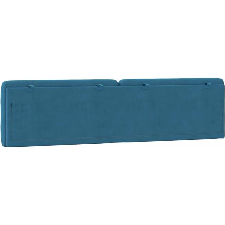 vidaXL Kopfteil-Kissen Blau 200 cm Samt 374751 – Bild 7