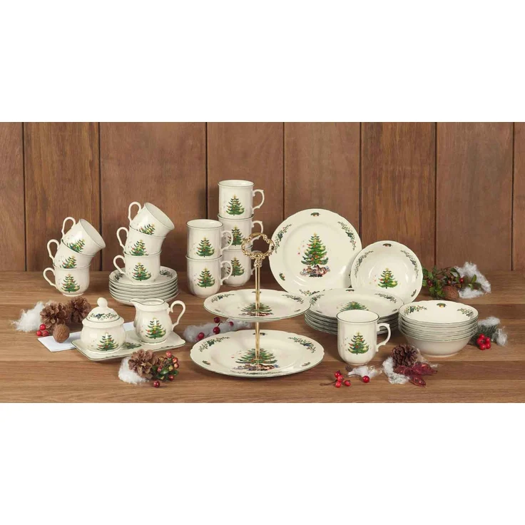 Seltmann Weiden Marieluise Weihnachten Eierbecher mit Ablage ø 12,5 cm 6er Set – Bild 2