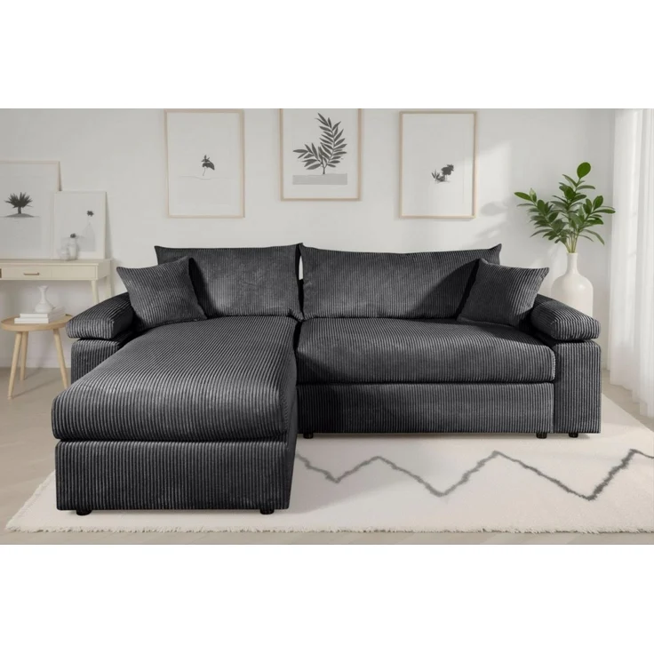 OTTO home Ecksofa Cosy L-Form, Breite 234 cm, Sitzaufbau im Sandwich-Federkern, mit Kaltschaumauflage, Bezüge in Cord oder Struktur weich wählbar – Bild 5