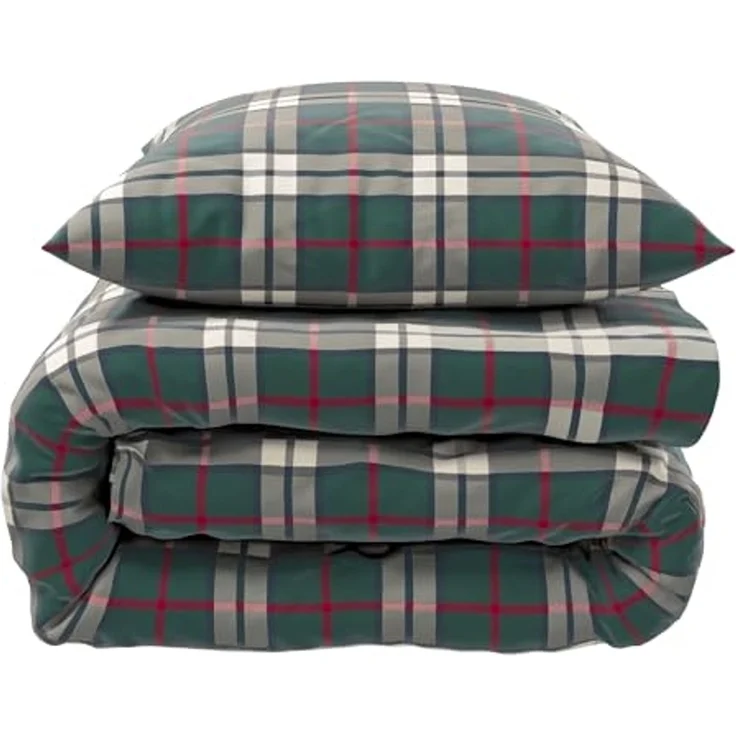 mistral home Bettwäsche 135x200cm, Bristol Classic Winter Kariert, Flanell, 2 teilig, mit klassisch schickem Karo Design – Bild 4