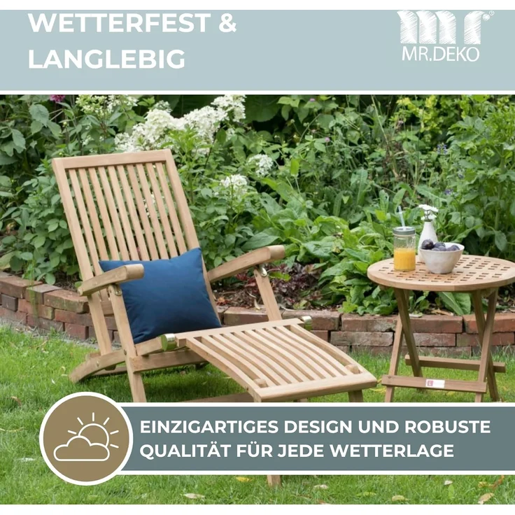 Deckchair Yacht Teak – Bild 5