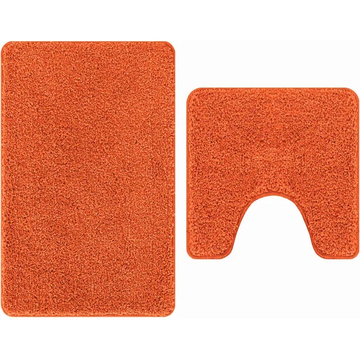 vidaXL Anti-Rutsch Badematten-Set 2 Stk. Orange 50 x 50 cm PP 4019861 – Bild 2