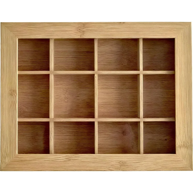 CLP Teebox Laprino Bambus 12 Fächer Deckel mit Sichtfenster und Magnetverschluss,natura – Bild 6