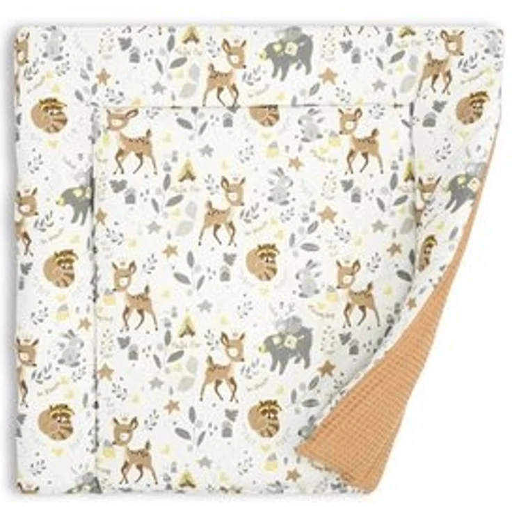 Wickelauflage für Babys 75x72 cm - Weiche Baumwolle, Abwaschbar - Wickelkommode & Wickeltischauflage Braun Fuchs – Bild 6