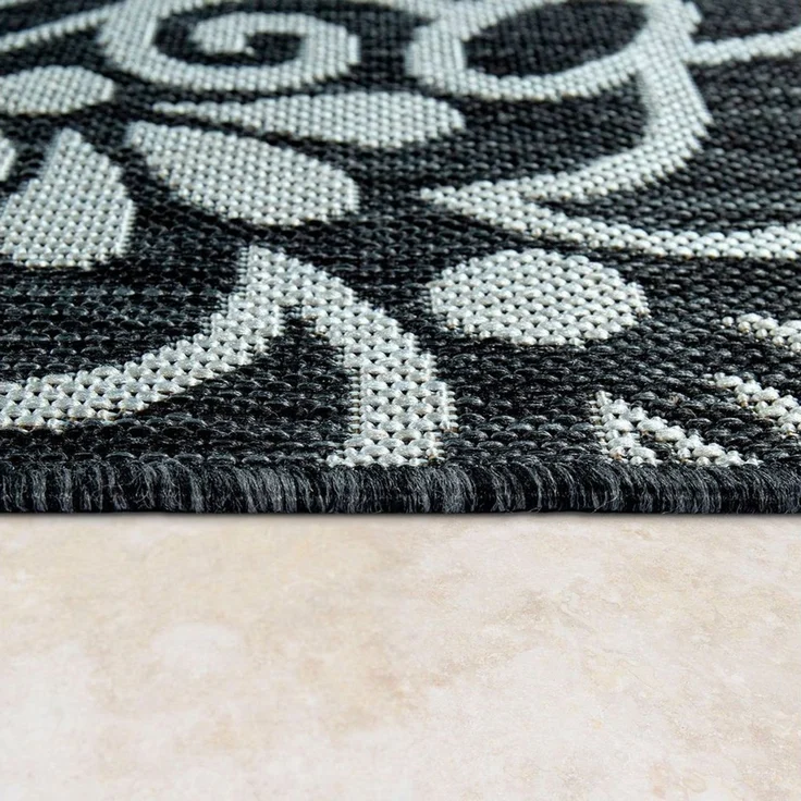 Paco Home Teppich Coco 205, rechteckig, Höhe: 4 mm, Flachgewebe, Paisley Muster, In- und Outdoor geeignet – Bild 3
